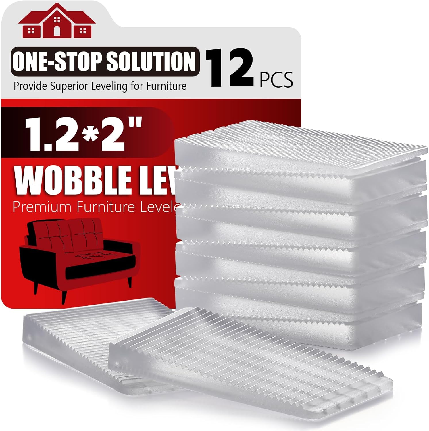 Flexible Plastic Toilet Shims (12-Pack)