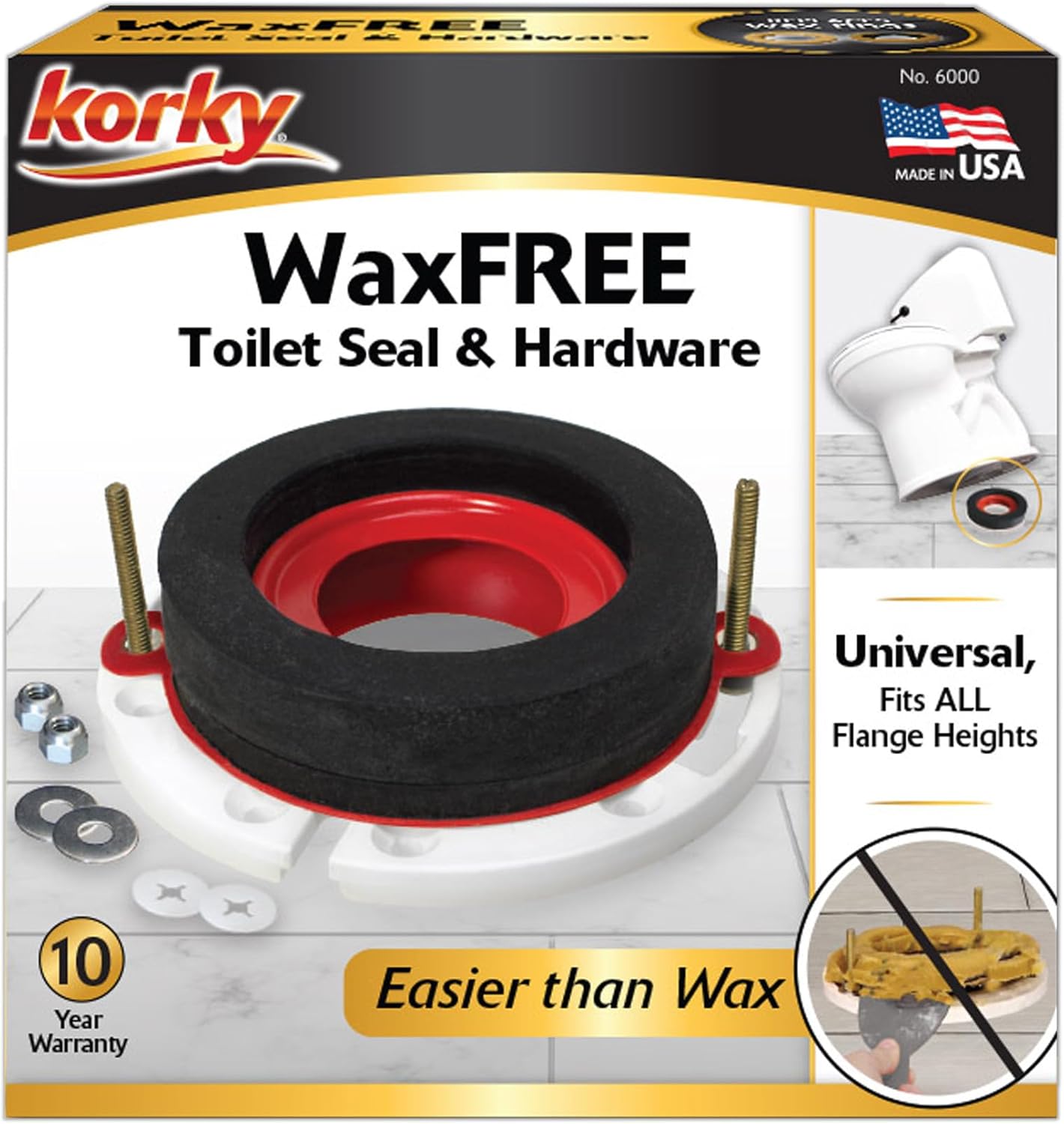 Korky 6000BP WaxFree Toilet Seal